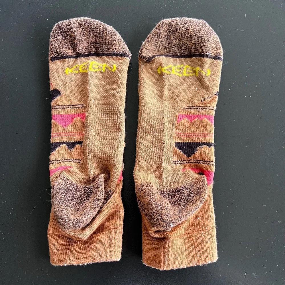 Keen Brown Patterned Hiking Socks